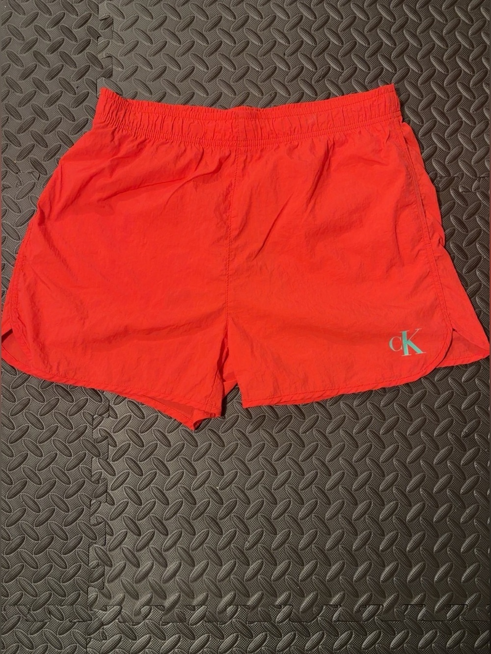 Calvin Klein Bright Red Athletic Drawstring Shorts
